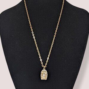 (2/$20) Virgin Mary Rhinestone Pendant Necklace
